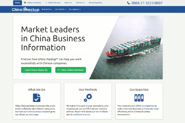 Custom e-commerce development for China Checkup