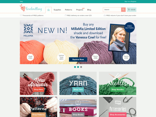 E-commerce and API development for LoveCrafts