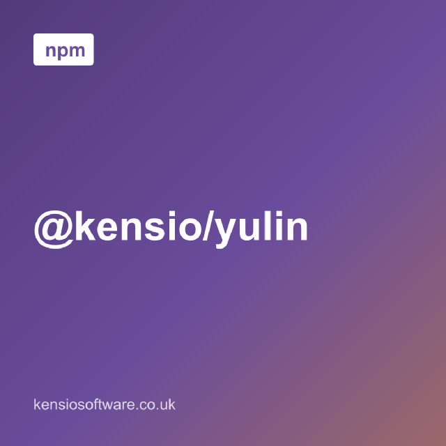 @kensio/yulin TypeScript AWS simulator npm package